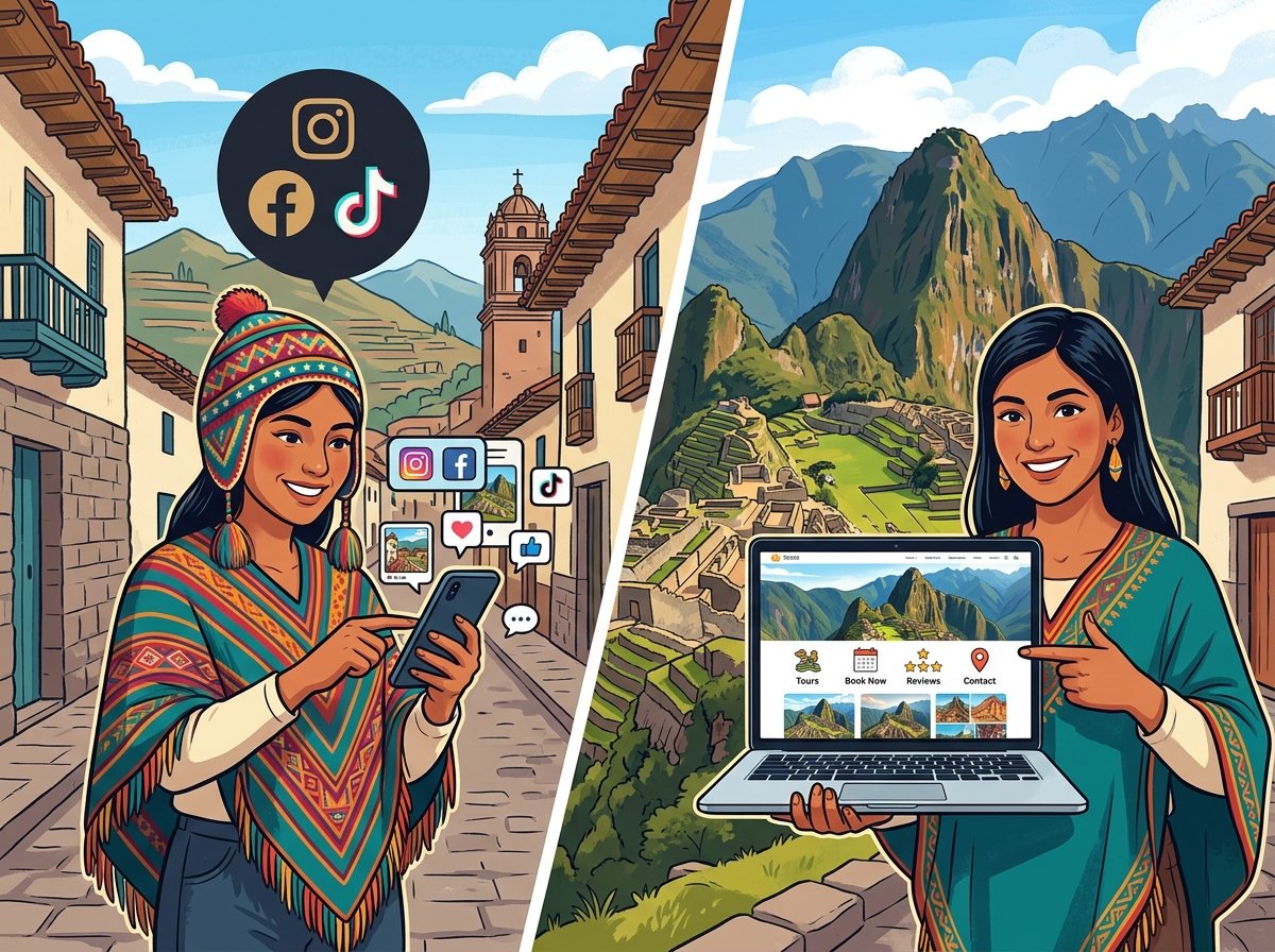 Página web vs. solo redes sociales